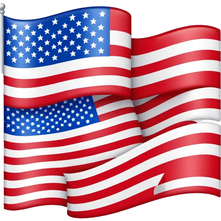American flag with stars and stripes emoji