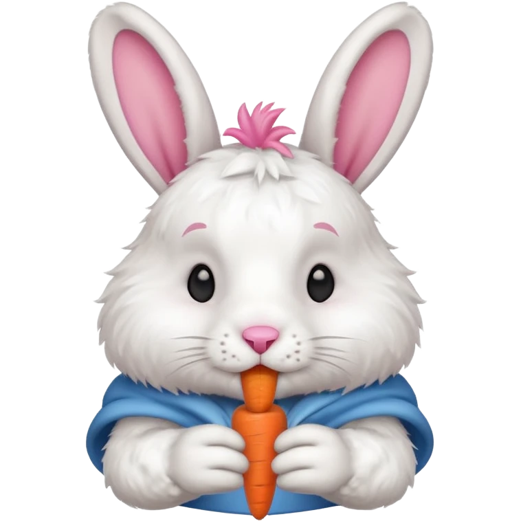 carrot-eating rabbit emoji