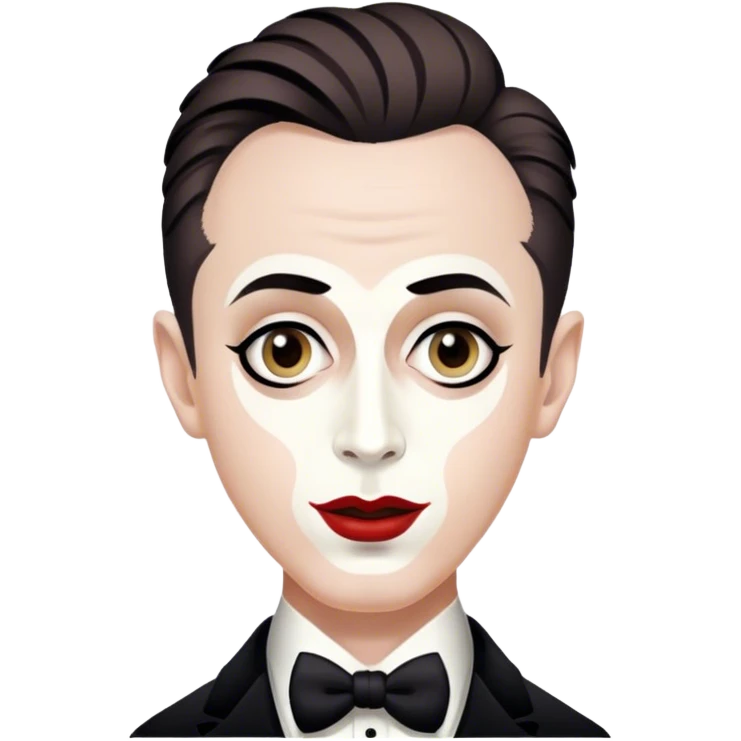Emce from cabaret alen cumming white face  emoji
