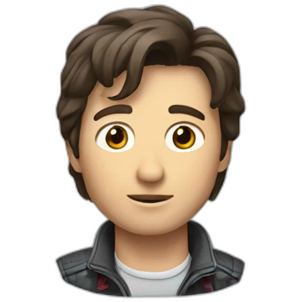 Marty McFly with Darker hair emoji