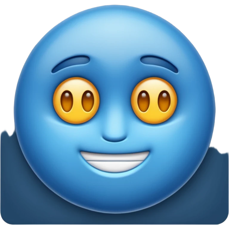 Синие боксерские перчатки  emoji
