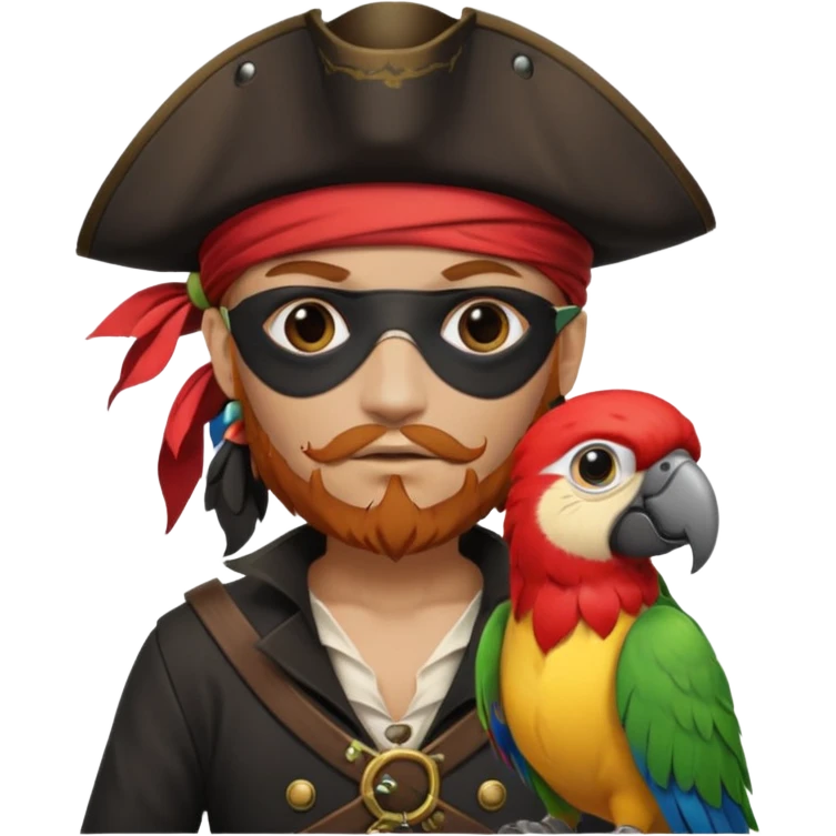 pirate and parrot emoji