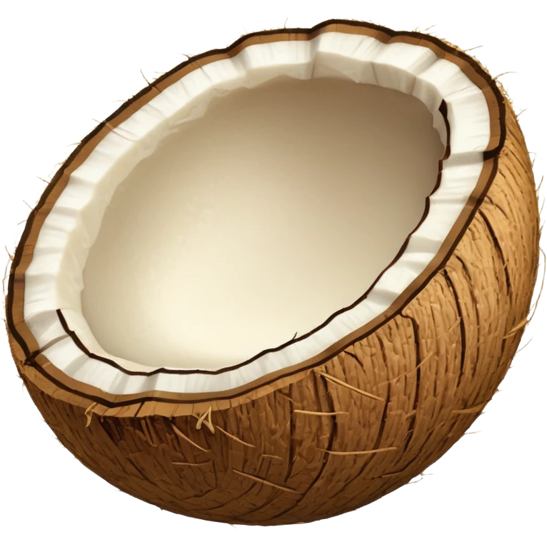 
light beige coconut emoji