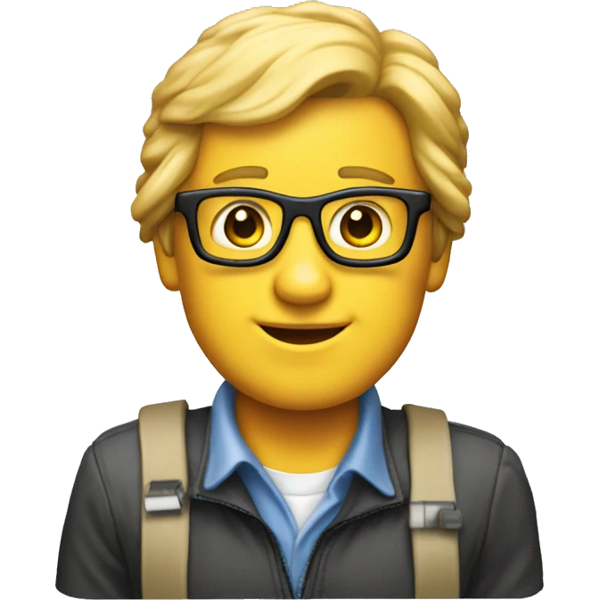 a computer nerd from the '80s emoji