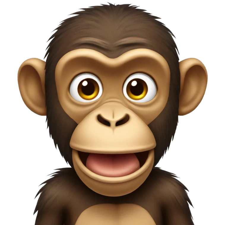 Silly monkey emoji