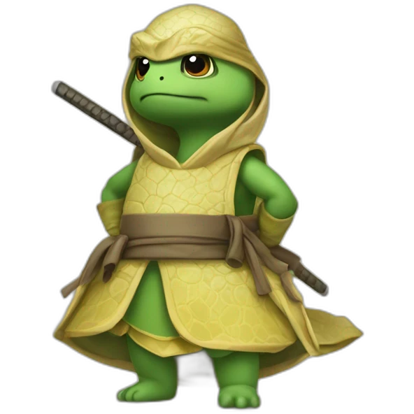 Tortue ninja avec des robes de princesses emoji