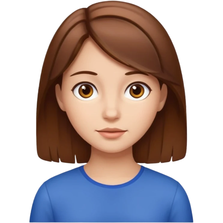 Brown hair homey girl emoji