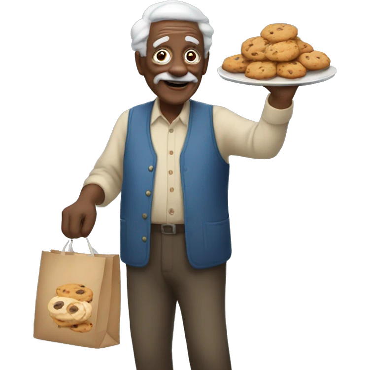 GRANPA selling cookies emoji