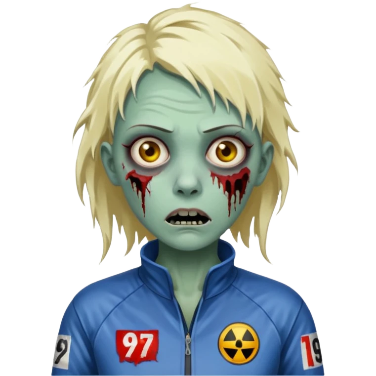woman zombie formlua 1 racer emoji