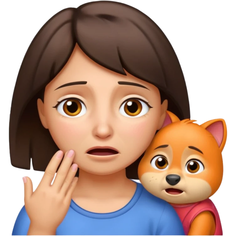 Make Dora and Swiper crying emoji