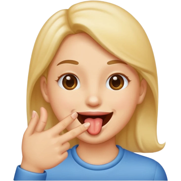 Finger licking  emoji