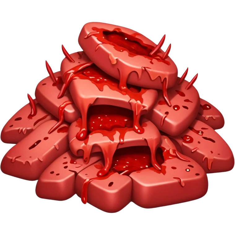 Bloody pile of guts emoji