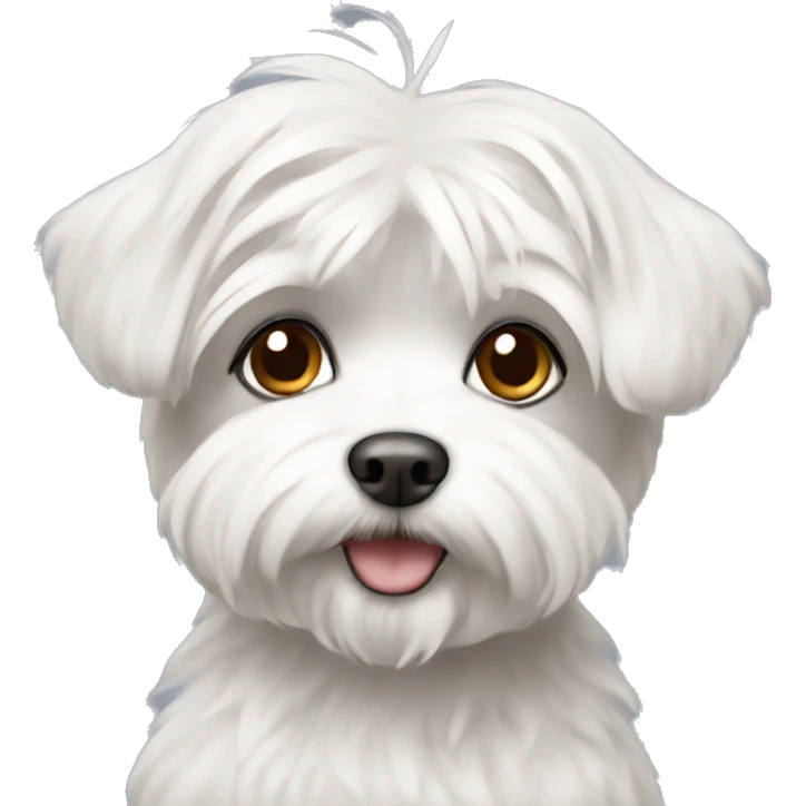 maltese with short hair emoji
