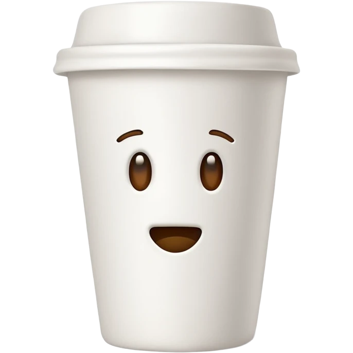 takeaway coffee cup without face  emoji