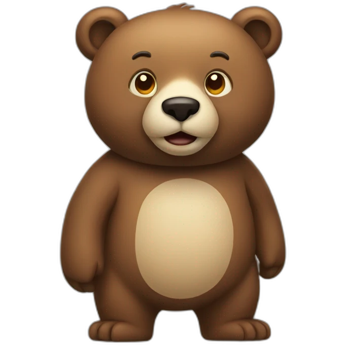 smart bear emoji