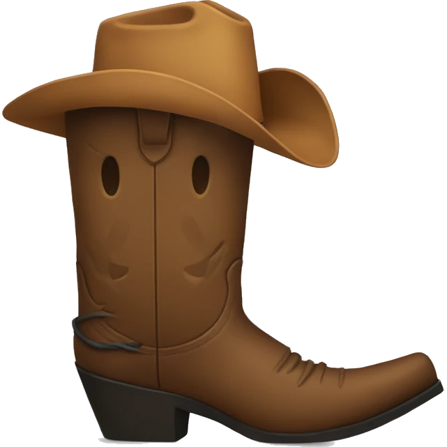 cowboy boot emoji