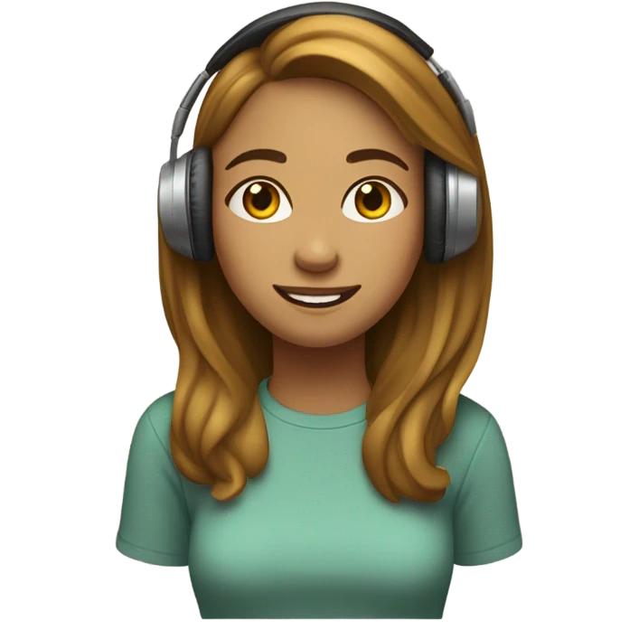A chill girl emoji