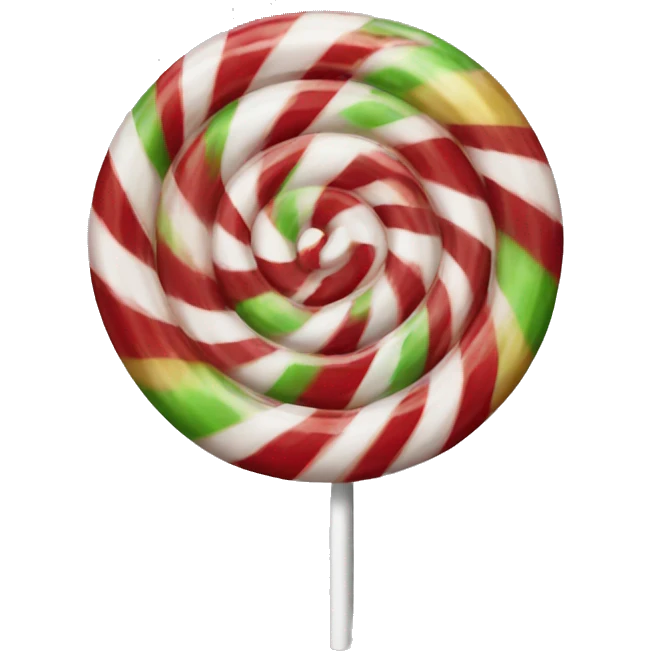 Christmas lollipop emoji