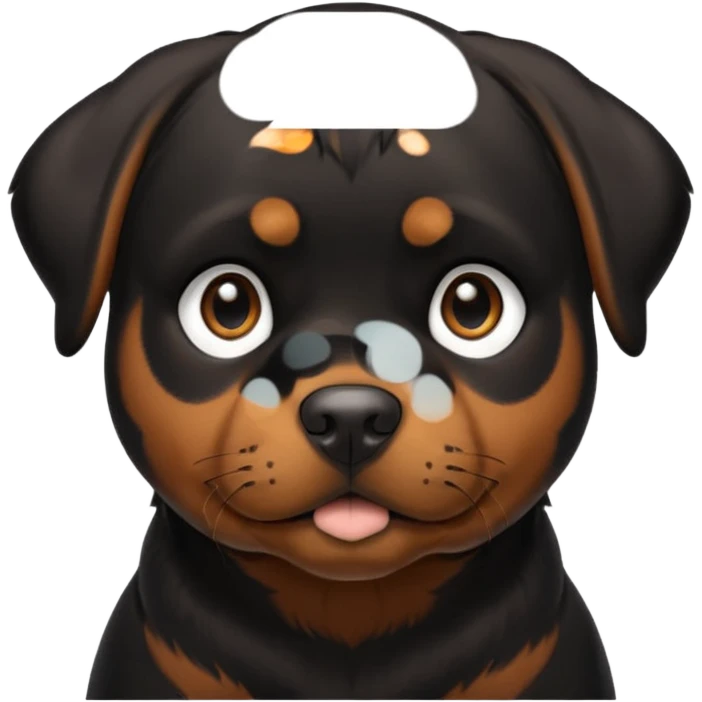 Perrita rottweiler emoji
