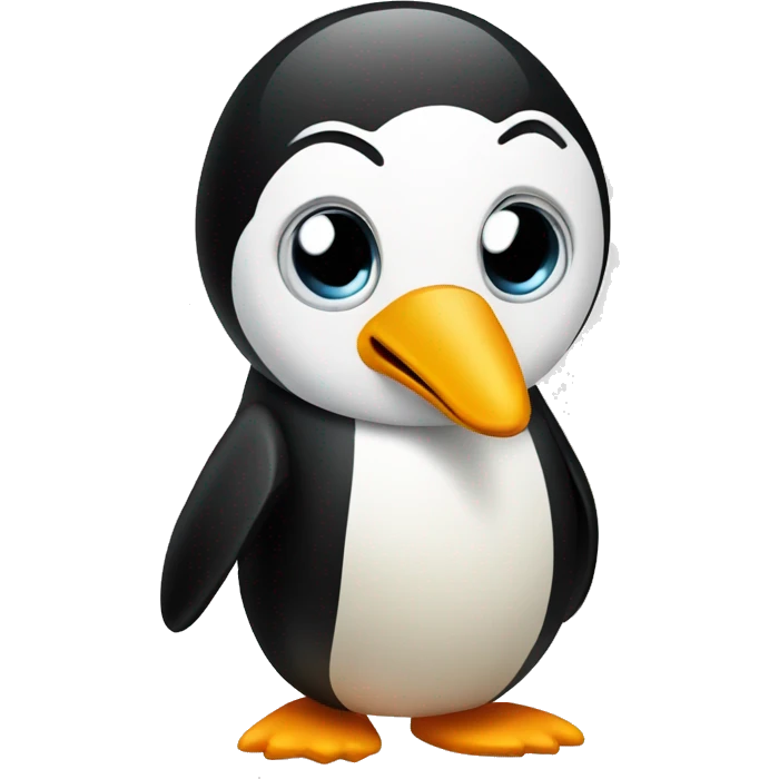 confused linux pinguin emoji