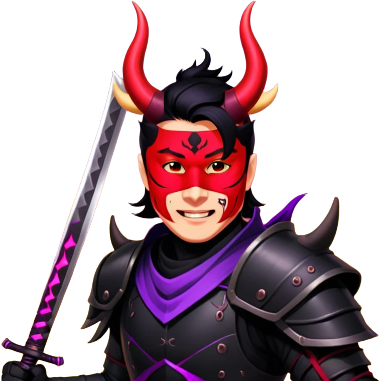 Demon-Horned Warrior emoji