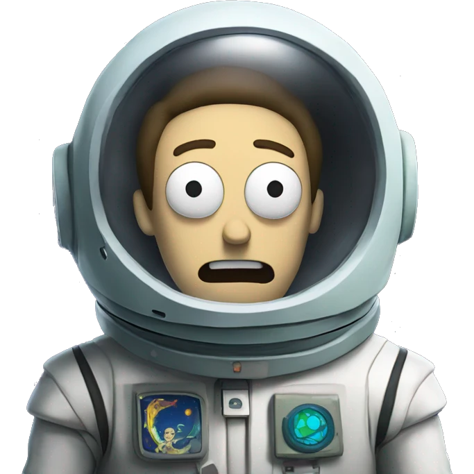 Rick and Morty in space  emoji