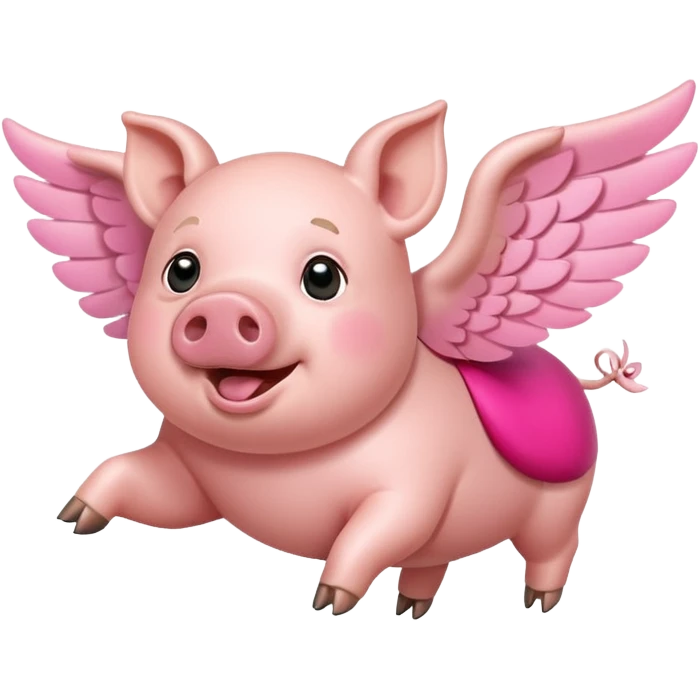 Pig flyibg emoji