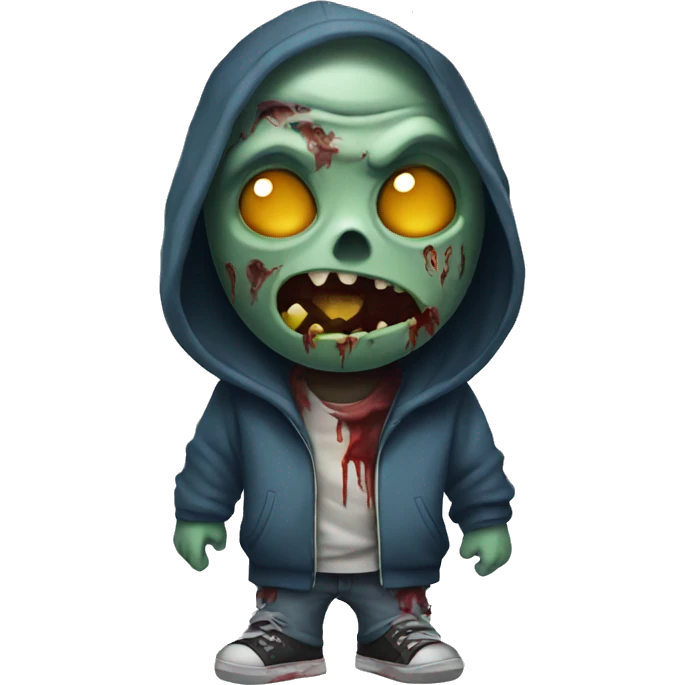 zombie with a hoodie emoji