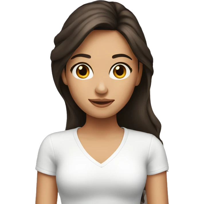 pretty brunette emoji