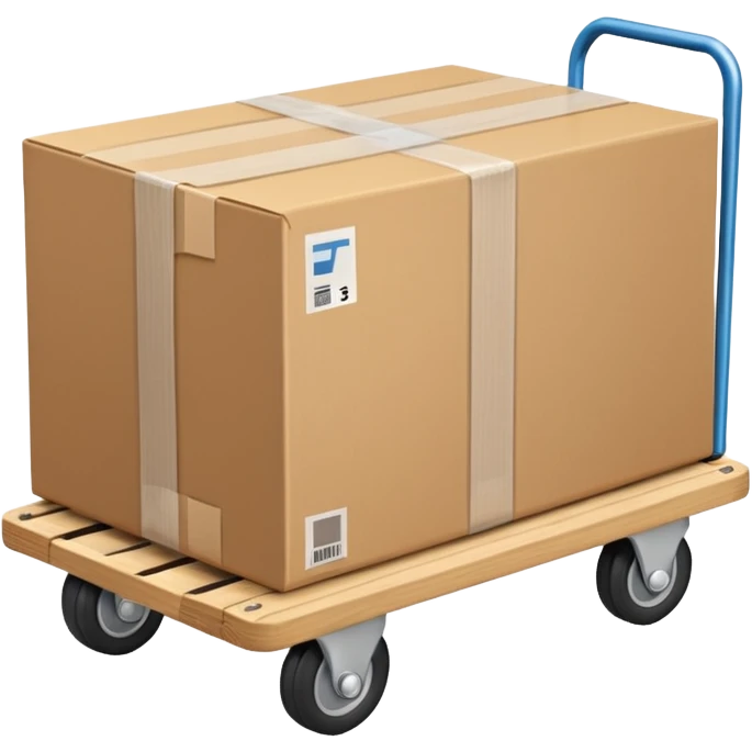 Furniture Dolly – with a sofa or boxes stacked on it emoji