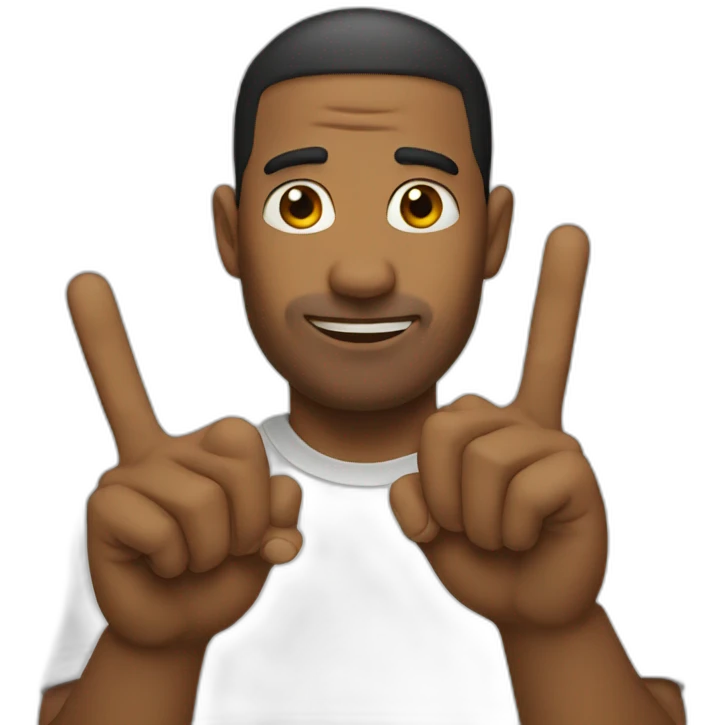Two fingers emoji