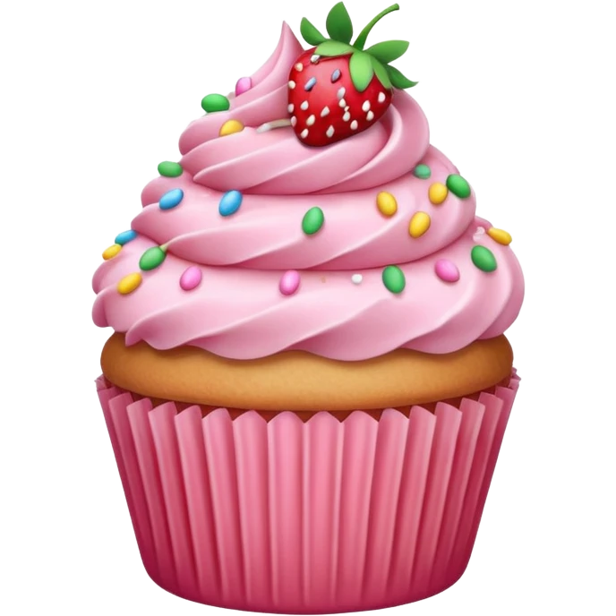 Strawberry cupcake  emoji