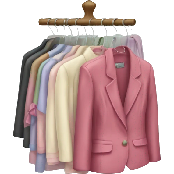 Rack of feminine clothes emoji