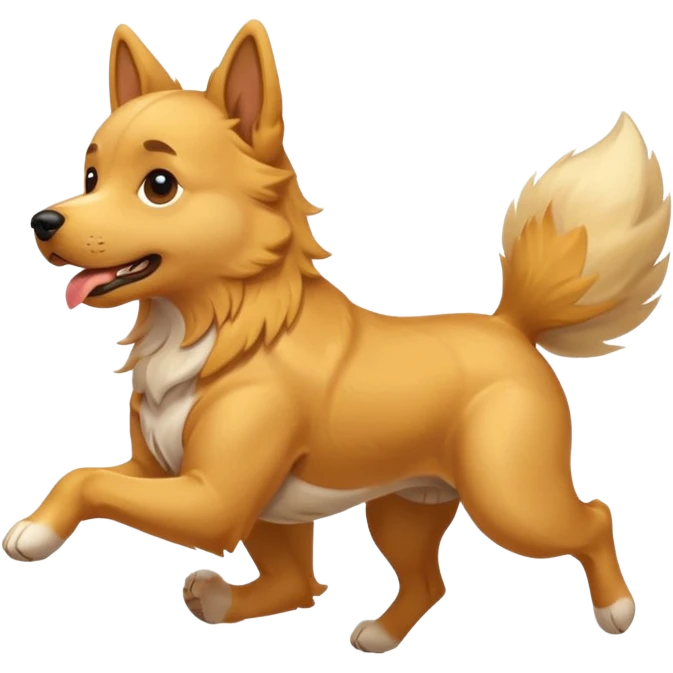a dog running emoji