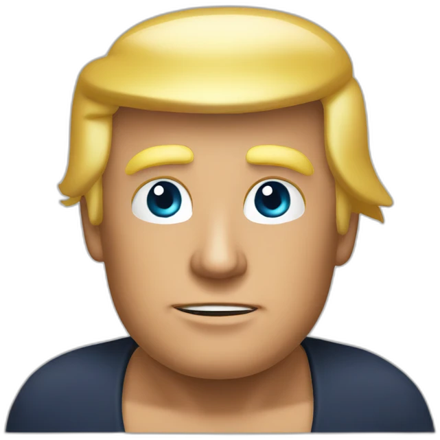 Donald Trump en train de se moquer emoji