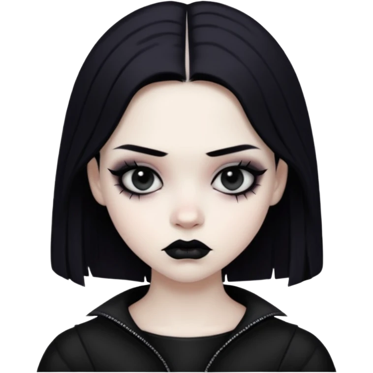 Enmity - state or feeling of being actively opposed or hostile - gothic teenager emoji
