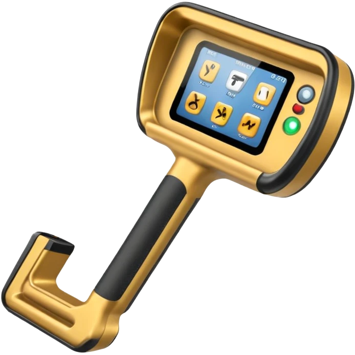 Hand-held metal detector emoji