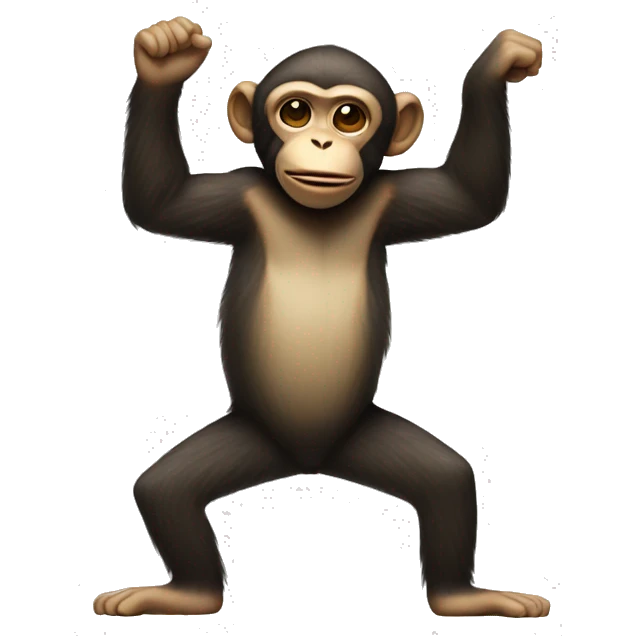 Monkey doing a dab emoji