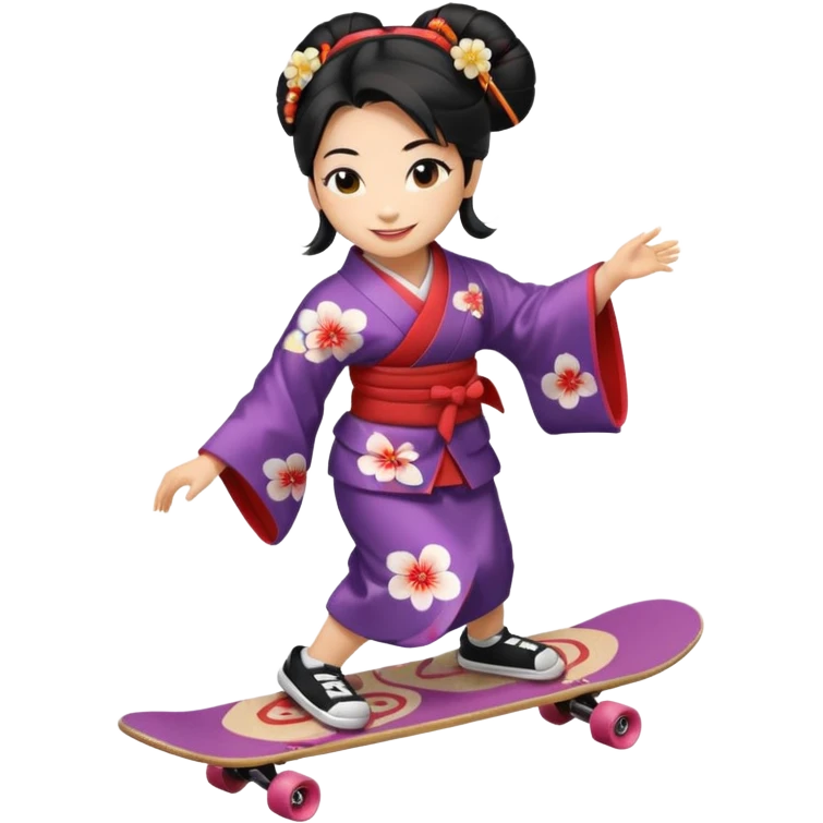 geisha skateboard  emoji