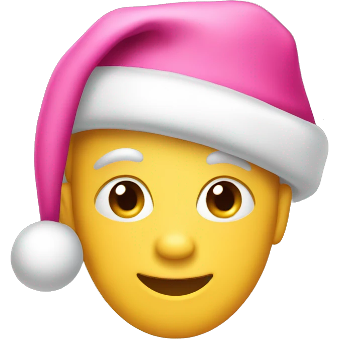 pink santa hat emoji