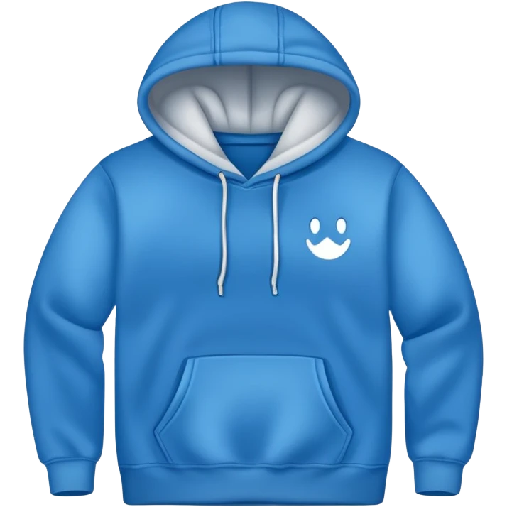 Blue hoodie emoji