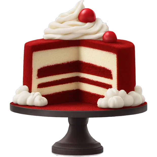 Red velvet cake emoji