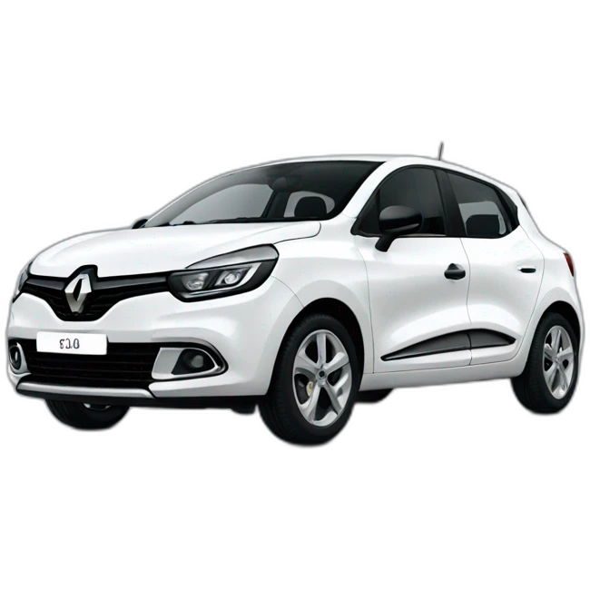 Renault Clío white emoji
