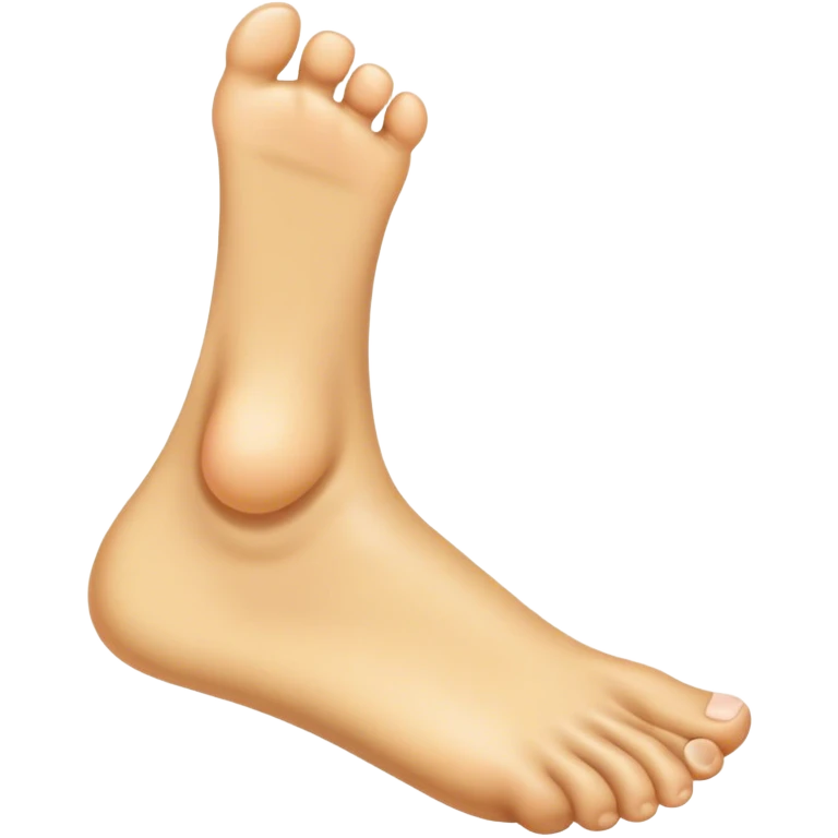 Foot holding foot emoji