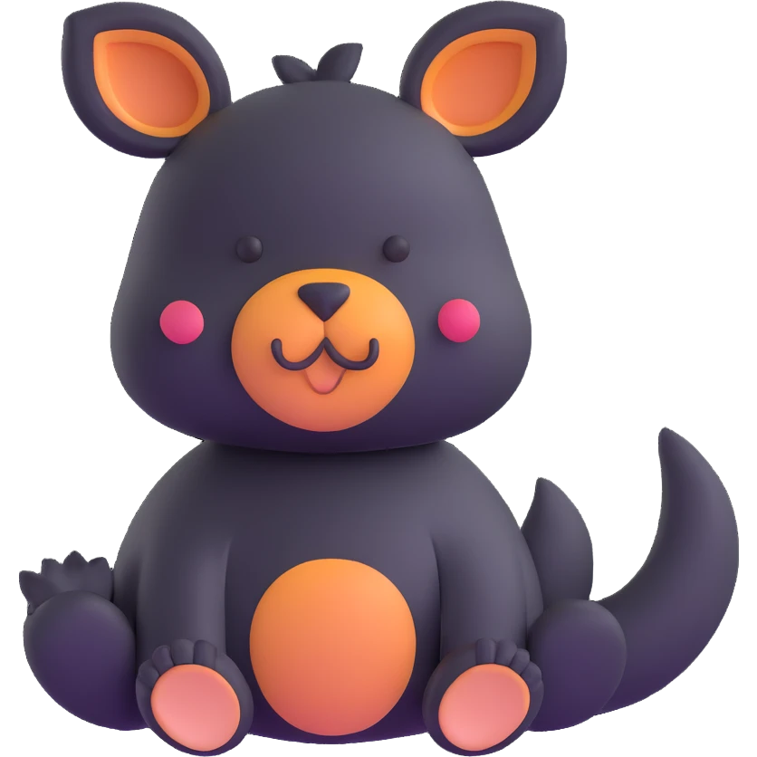 cute animal made of modeling clay emoji