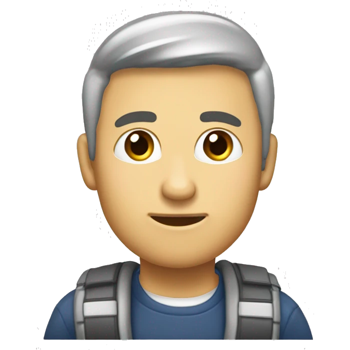 Компьютер на экране которого набирается текст "Перефразирую, ожидайте..." emoji