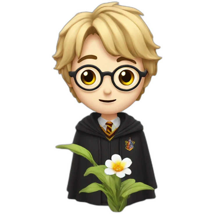 harry potter qui mange une fleur emoji
