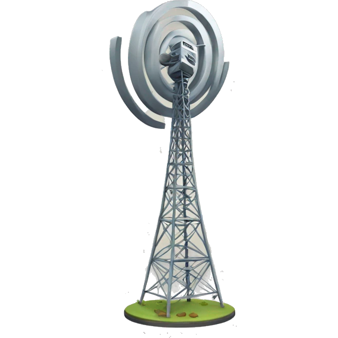 3D Radio Tower Icon emoji