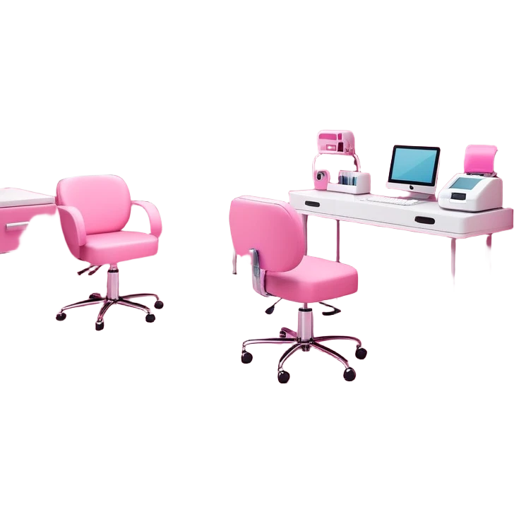 Pink Nail Tech room  emoji
