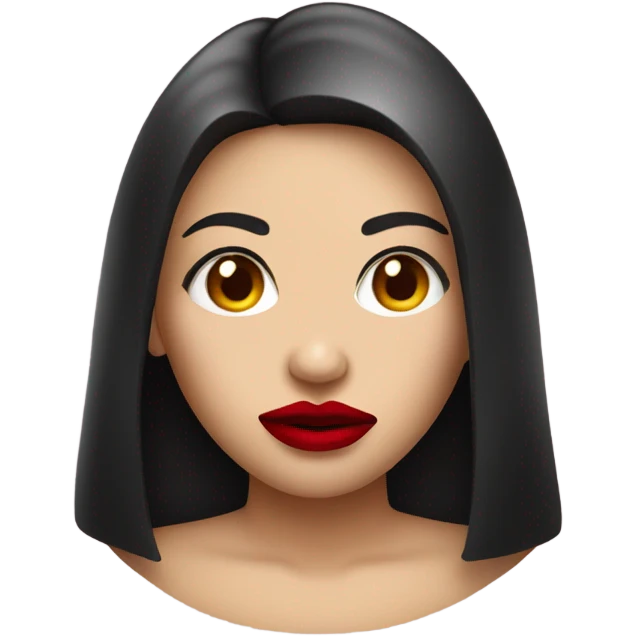 😒 with lipstick  emoji